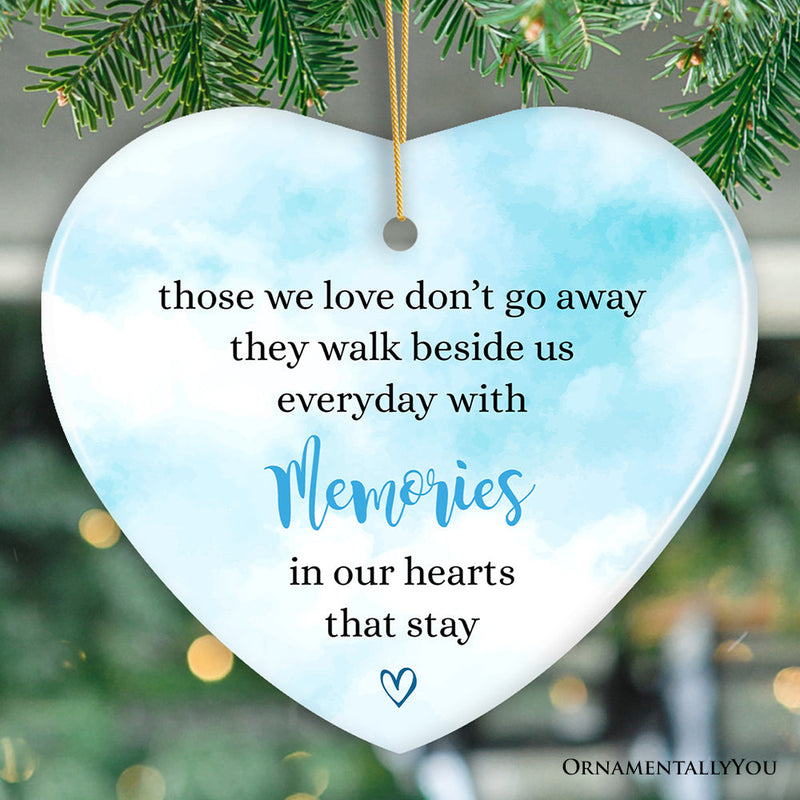 Memories in Our Hearts Ornament, Beloved Remembrance Christmas Gift