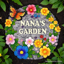 Nana’s Garden Floral Stepping Stone, 9.5" Decorative and Gift for Grandmother