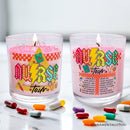 Nurse Tour Candle, Cute RN Nursing Lavender Scented Gift