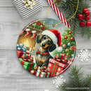 Festive Dachshund Delight Ornament, Joyful Gift and Decor for Christmas Tree