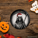 Haunting Santa Grim Reaper Ornament, Spooky Christmas Decor for Unique Halloween Tree Gift