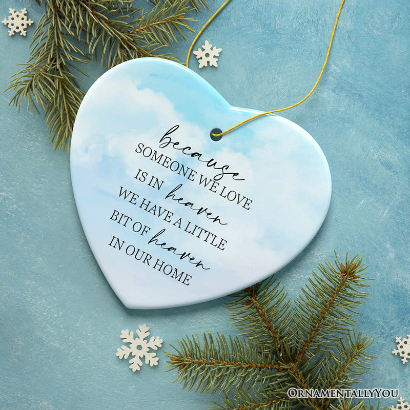 Heaven in Our Home Ornament, In Loving Memory Christmas Gift