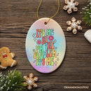 It's Me I'm The Problem Rainbow Lyric Ornament, Christmas Gift for Pop Song Lovers