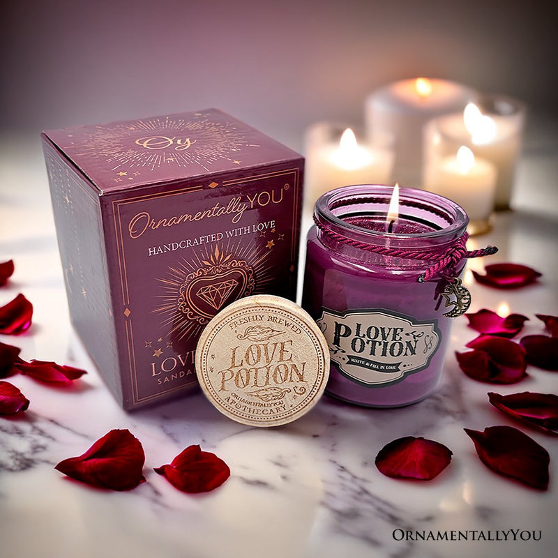 Love Potion Romantic Candle, Valentine Decor