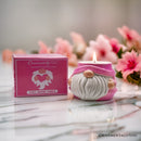 Adorable Pink Gnome Ceramic Candle, Holiday Home Decoration Scented with a Classic White Vanilla Fragrance