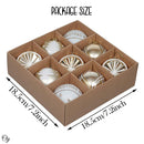 Elegant Gold and Glitter 9 Piece Christmas Ornament Set