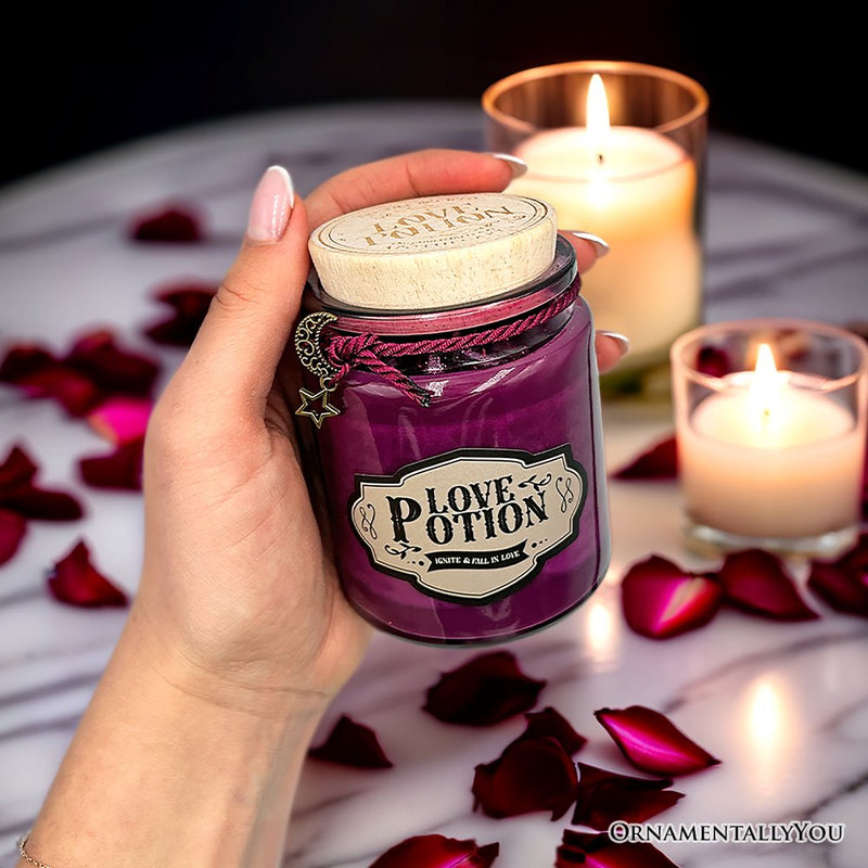 Love Potion Romantic Candle, Valentine Decor