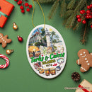 Artistic Turks and Caicos Islands Beach Paradise Ornament, Unique Tropical British Overseas Territories Vacation Souvenir