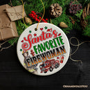 Santa's Favorite Fireman and Firewoman Ornament, Artistic Christmas Appreciation Keepsake