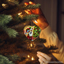 Adorable Welsh Corgi with Santa Hat Ornament, Jolly Christmas for Heartfelt Gift