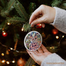 Classically Festive New Orleans Handcrafted Ornament, Mardi Gras Souvenir and Louisiana Christmas Gift