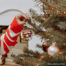 Christmas Cheer Chicken Ornament, Whimsical Holiday Tree Decoration