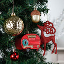 Rustic Christmas Adventure Ornament Bauble 60 Piece Set, Camping Truck, Acorns, Woods Theme