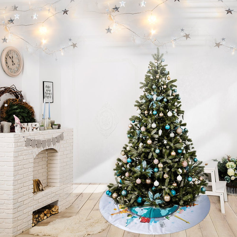 World Landmark Christmas Tree Skirt