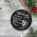 Clarence the Angel Dear George Quote Christmas Tree Ornament, Wonderful Life Gift