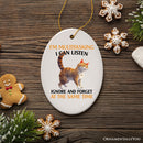 I'm Multitasking Quirky Cat Ornament, Cute and Funny Christmas Gift