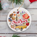 Unique NYC Vibes Artwork Christmas Ornament