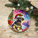 Winter Wonderland German Shepherd Ornament, Gift and Decor for Cozy Christmas