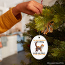 I'm Multitasking Quirky Cat Ornament, Cute and Funny Christmas Gift