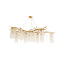 Forest Dawn Brass Chandelier