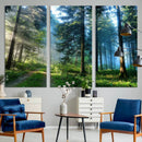 Forest Sun Shine Wall Art Canvas Print