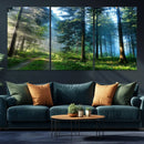 Forest Sun Shine Wall Art Canvas Print