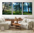 Forest Sun Shine Wall Art Canvas Print by MyGreatCanvas | Canvas Wall Art Prints | Photo Prints & Wall Decor