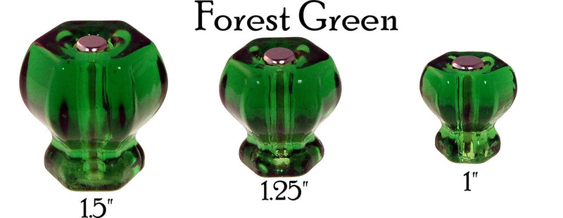 Glass Knob, Hex-Shaped