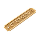 Brass "Pull" Door Sign 1-5/16” W x 4-9/16” H - Brass Door Sign by Forge Hardware Studio