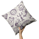 "Fortune Teller" Throw Pillow (Light)