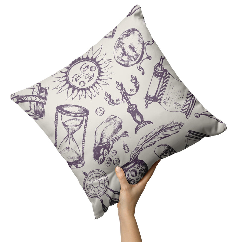 "Fortune Teller" Throw Pillow (Light)