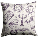 "Fortune Teller" Throw Pillow (Light)