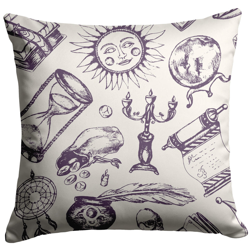 "Fortune Teller" Throw Pillow (Light)