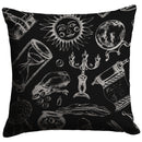 "Fortune Teller" Throw Pillow (Dark)