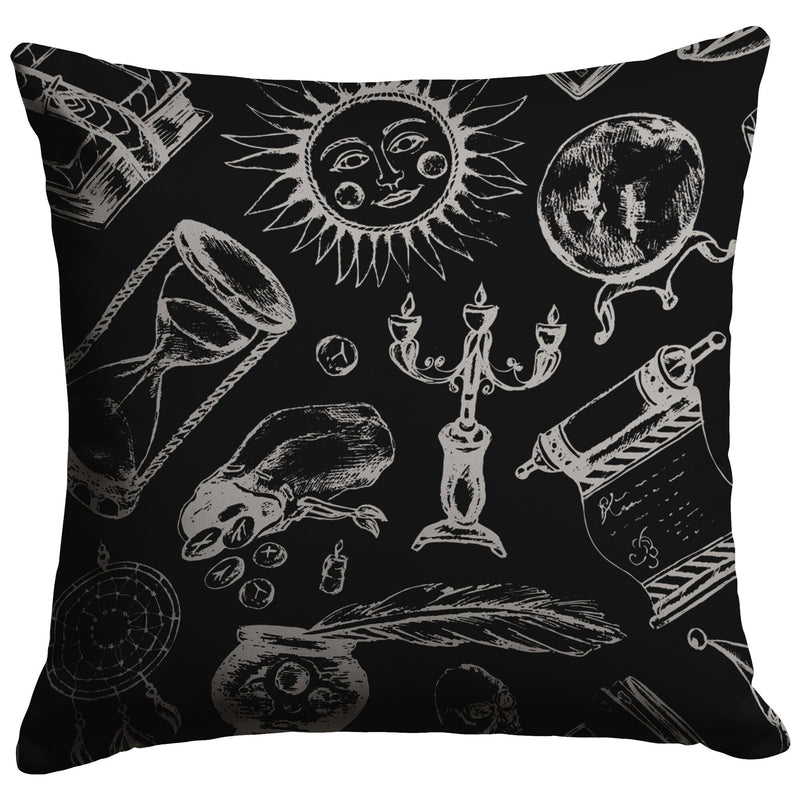 "Fortune Teller" Throw Pillow (Dark)
