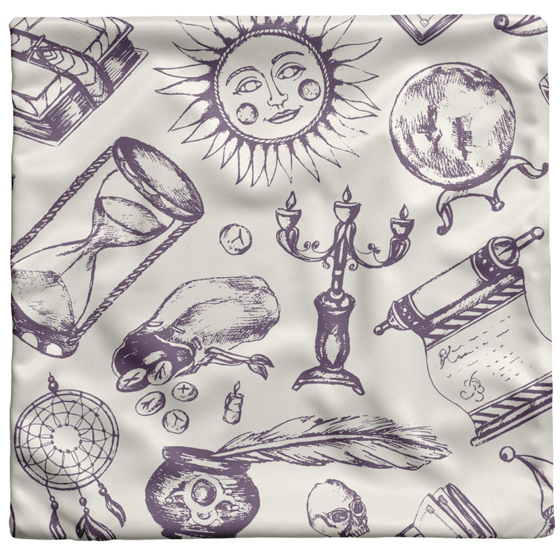 "Fortune Teller" Throw Pillow (Light)