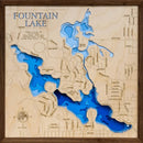 Fountain Lake in Freeborn County, Minnesota by Horn Dog Maps