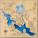 Fountain Lake in Freeborn County, Minnesota by Horn Dog Maps
