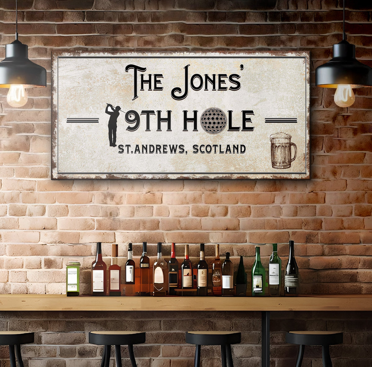 19th Hole Golf Personalized Sign, photo 2 of 10