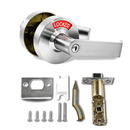 Privacy Door Lock with Occupancy Indicator in Satin Chrome
