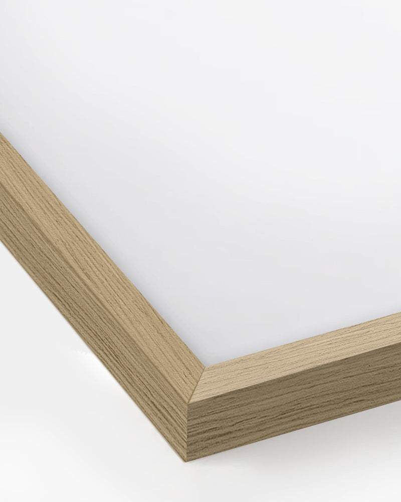 8x10 in, Set of 6, Beige Oak Frame