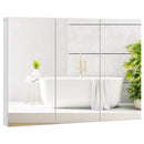 Frameless Bathroom Wall Mounted Mirror Cabinet with 3 Doors and Adjustable Shelves by LJGDeals