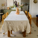 Frances Ruffled Tablecloth by Galley & Fen