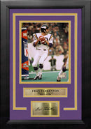 Fran Tarkenton in Action Minnesota Vikings 8" x 10" Framed Football Photo with Engraved Autograph by Dynasty Sports & Framing