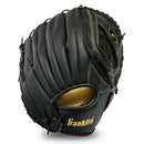 Franklin Sports Baseball and Softball Glove - Field Master - Baseball and Softball Mitt - Adult and Youth Glove - Right Hand Throw - 14" - Black/Gold by Peligro Sports