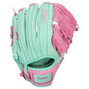 Franklin Sports CTZ5000 12" Baseball Glove - Mint & Rose | Premium Leather Infield Glove by Peligro Sports