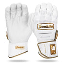 Franklin CFX PRT Protective Batting Gloves - White / Gold by Peligro Sports