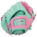 Franklin Sports CTZ5000 12.5" Baseball Glove Mint & Rose – Premium Cowhide Leather Fielding Mitt by Peligro Sports