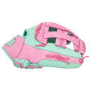 Franklin Sports CTZ5000 12.5" Baseball Glove Mint & Rose – Premium Cowhide Leather Fielding Mitt by Peligro Sports