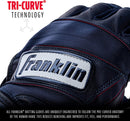 Franklin Natural ® II HI-LITE Batting Gloves - Navy by Peligro Sports